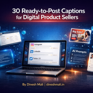 30 ready to post social media captions for digital product sellers
